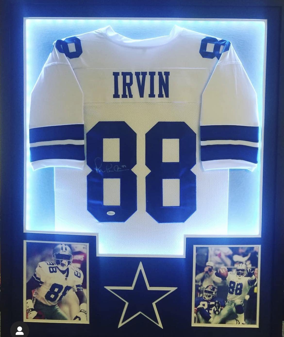 framed football jersey