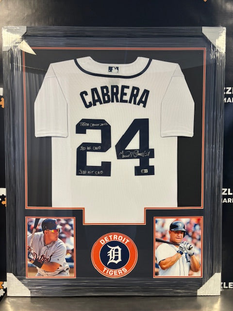 Detroit Tigers Miguel Cabrera #24 Signed/Inscribed Jersey Beckett COA