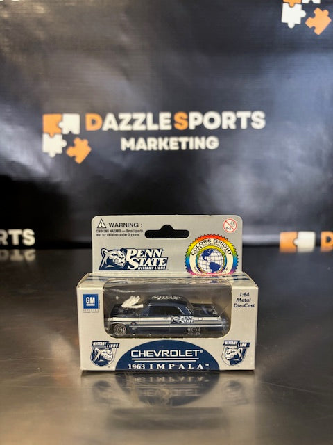 Colors Bright Penn State 1963 Chevrolet Impala 1/64 Blue