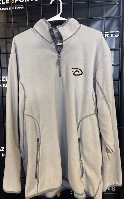 Antigua Gray Half Zip Long Sleeve Sweater Size XXL