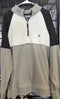Nautica Mens Gray/ White 1/4 Zip Pullover Shirt Navtech