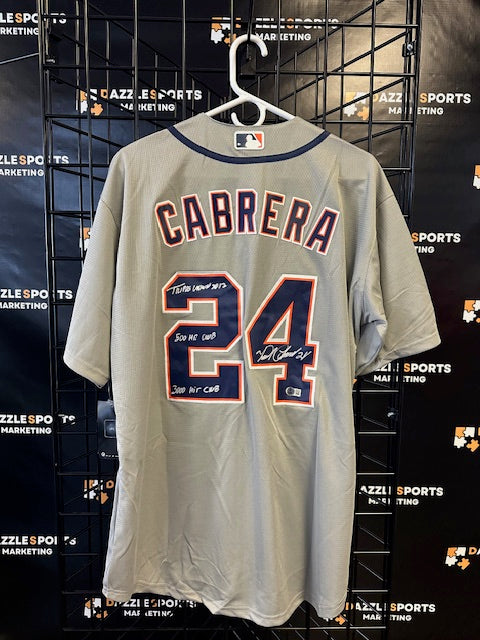 Detroit Tigers Miguel Cabrera Signed Grey Authentic Jersey Beckett