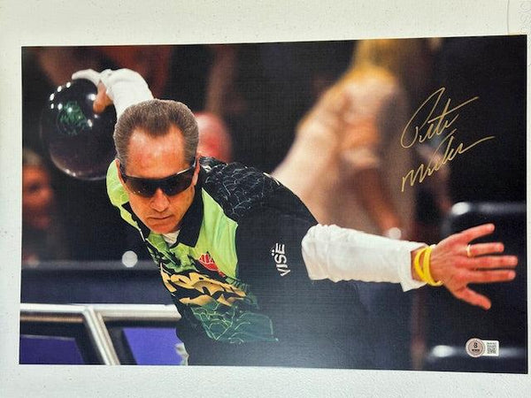 Pete Weber Autographed 11x17 Photo Beckett COA