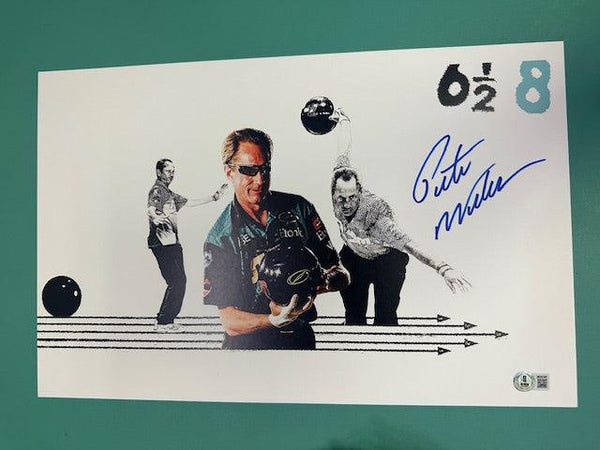 Pete Weber Autographed 11x17 Photo Beckett COA