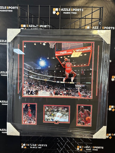 Micheal Jordan Video Framed 16x20