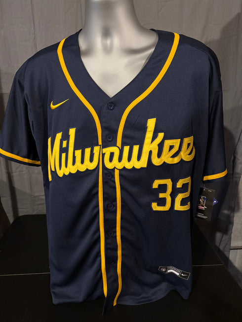 Milwaukee Brewers Jacob Misiorowski Signed Nike Jersey Prova COA