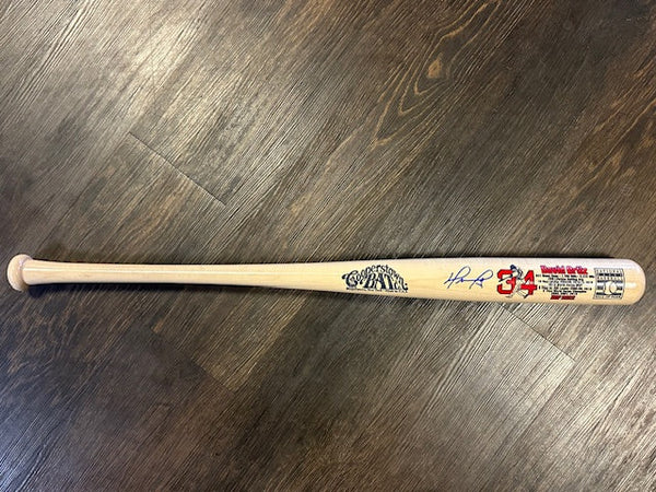 Boston Red Sox David Ortiz Signed Cooperstown HOF Stat Bat