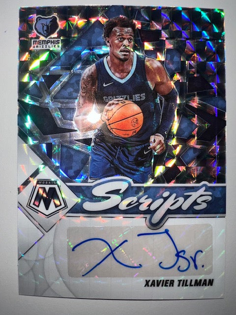 Memphis Grizzlies Xavier Tillman Signed Mosaic Card