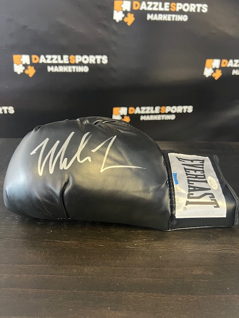 Mike Tyson Signed Black Boxing Glove with JSA COA