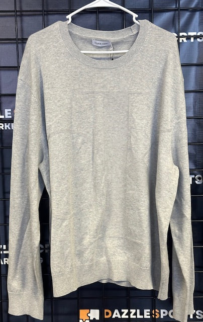 Calvin Klein Gray Cotton Sweater Men's 2XL