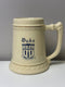 Duke University Stein- Creme w/ Navy Blue Logo Thin Trimming