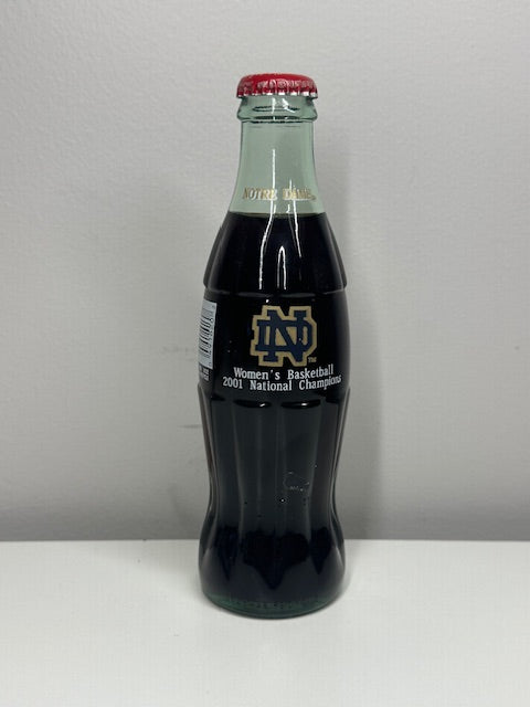 Notre Dame Women’s Basketball 2001 National Championship Coca Cola Bottle Full