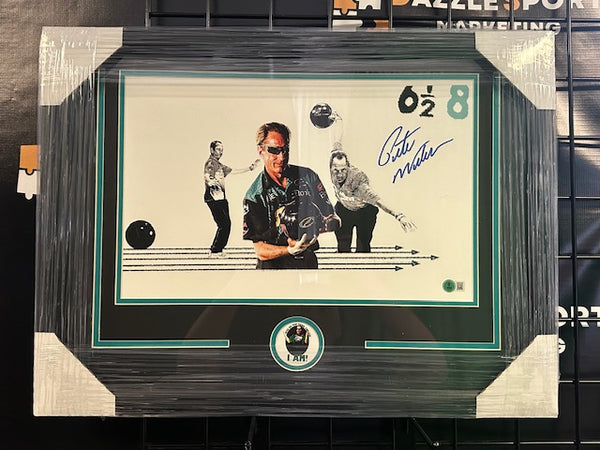 Pete Weber Signed Framed 11x17 Photo Beckett COA
