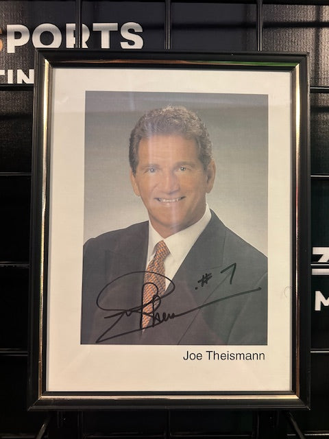 Notre Dame Joe Theismann Signed Framed 8x10 Photo