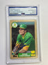 Topps Jose Canseco 620 Signed Authentic Card PSA COA