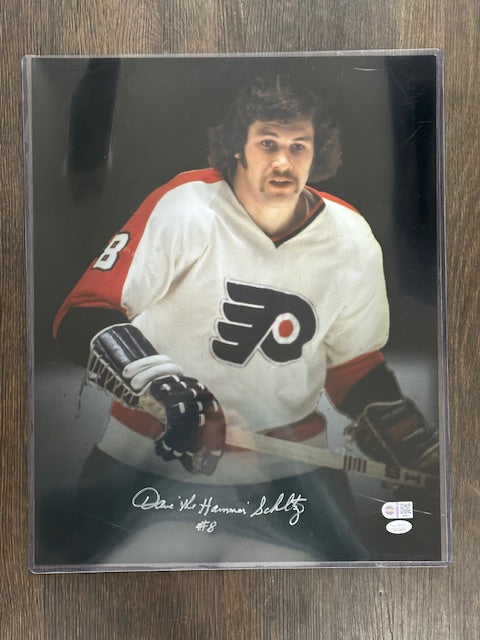 Flyers Dave Schultz Signed 16x20 Photo JSA COA