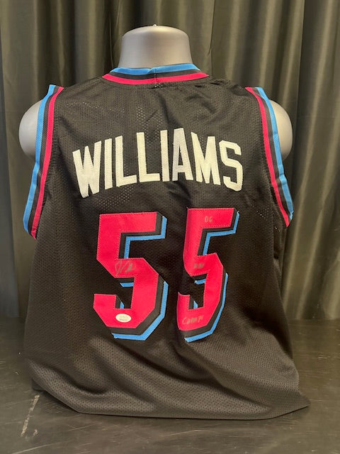 Miami Heat Jason Williams Signed/Inscribed Black Jersey JSA COA