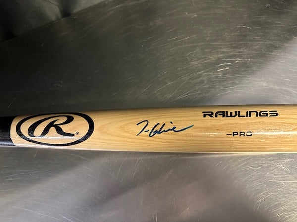 Atlanta Braves Tom Glavine Signed Rawlings Blonde Baseball Bat JSA COA