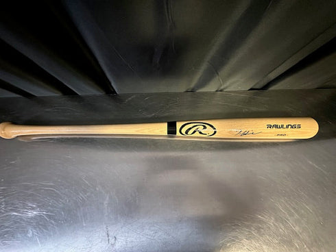 Atlanta Braves Tom Glavine Signed Rawlings Blonde Baseball Bat JSA COA