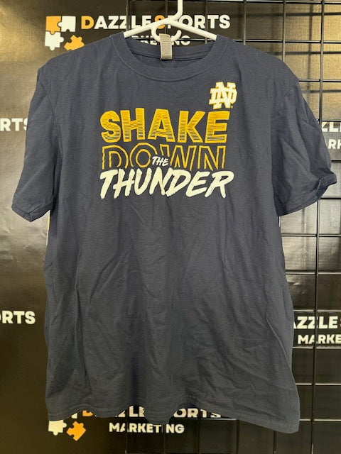 Fanatics Notre Dame "Shake Down the Thunder" Men's T Shirt Size L