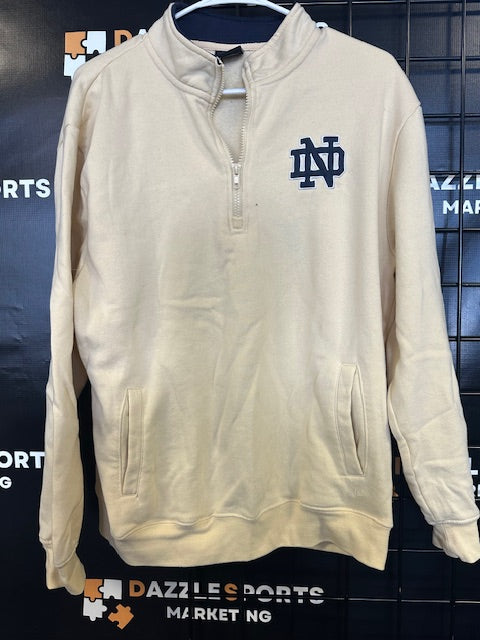 Colosseum Notre Dame Quarter Zip Sweatshirt Men's L