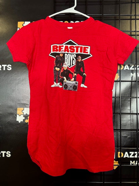 Beastie Boys Metal Band Red T-Shirt Size S