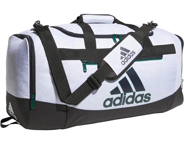 Adidas Gray Defender IV Medium Duffel w/ Green Detailing NWT