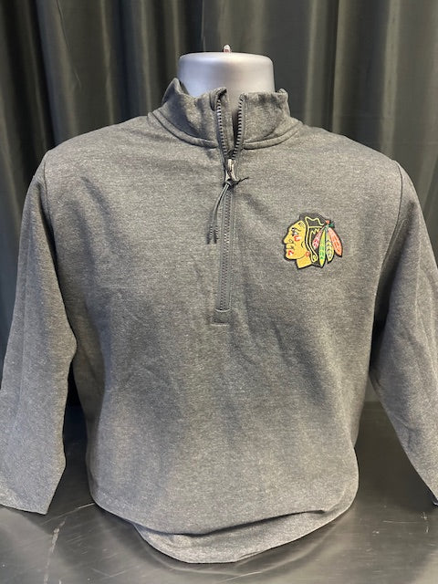 Antigua Blackhawks 1/4 Quarter Zip Size L NWT