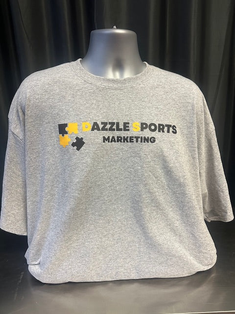 Dazzle Sports Marketing Gray Short Sleeve T-Shirt Size 2XL NWOT