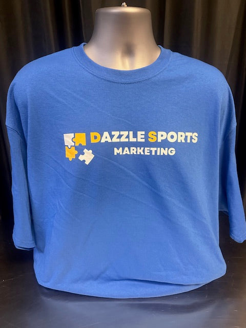 Dazzle Sports Marketing Blue Short Sleeve T-Shirt Size 2XL NWOT