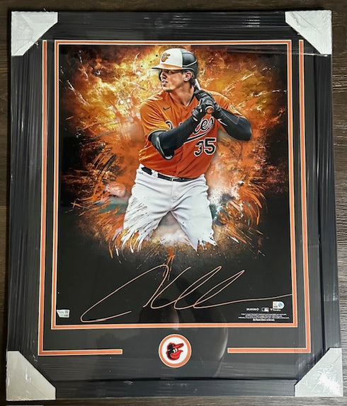 Orioles Adley Rutschman Signed Framed 20x24 Photo Fanatics COA