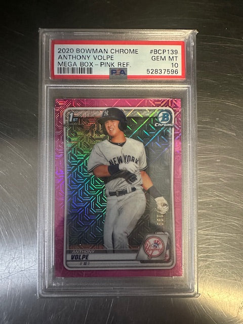 2020 Bowman Chrome Anthony Volpe #BCP139 PSA Mint 10