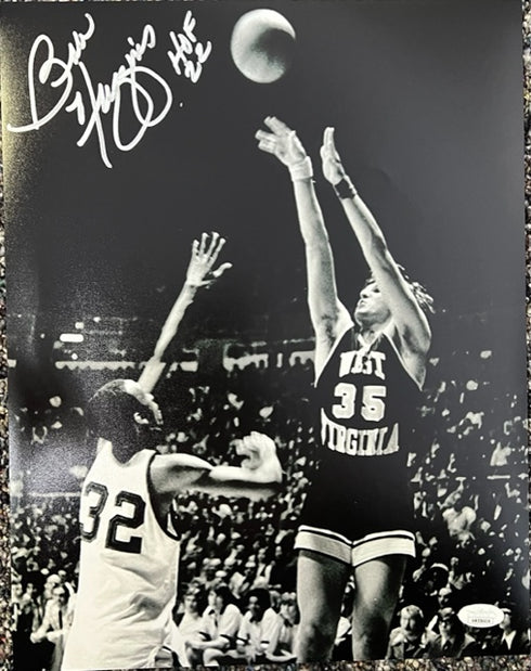 West Virginia Coach Bob Huggins Signed/Inscribed 11x14 Jump Shot with JSA COA