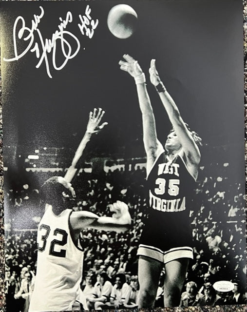 West Virginia Coach Bob Huggins Signed/Inscribed 11x14 Jump Shot with JSA COA