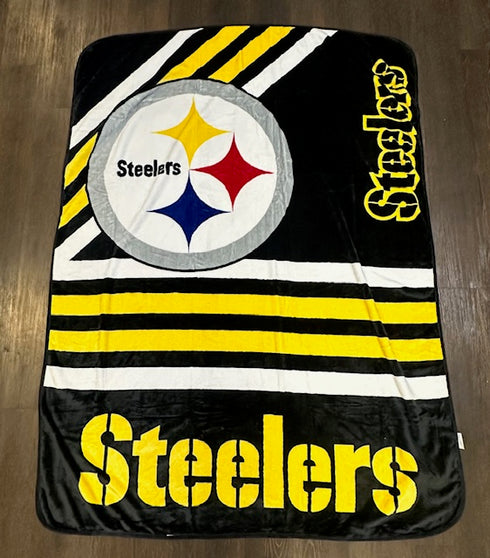 Steelers Fleece Throw Blanket 58x79