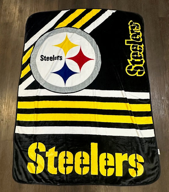 Steelers Fleece Throw Blanket 58x79