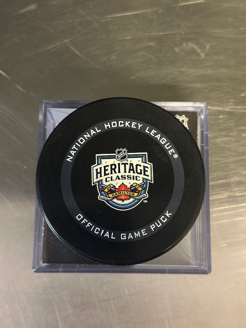 2022 NHL Heritage Classic Official Game Puck