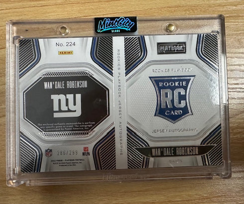 2022 Encased Wan’Dale Robinson Signed Rookie Card 286/299