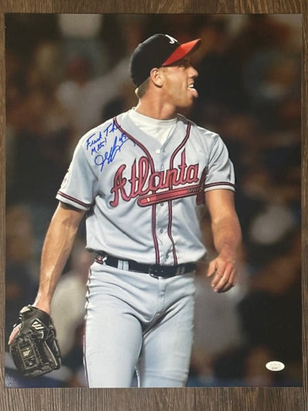 Braves John Rocker Signed/Inscribed 16x20 Photo JSA COA