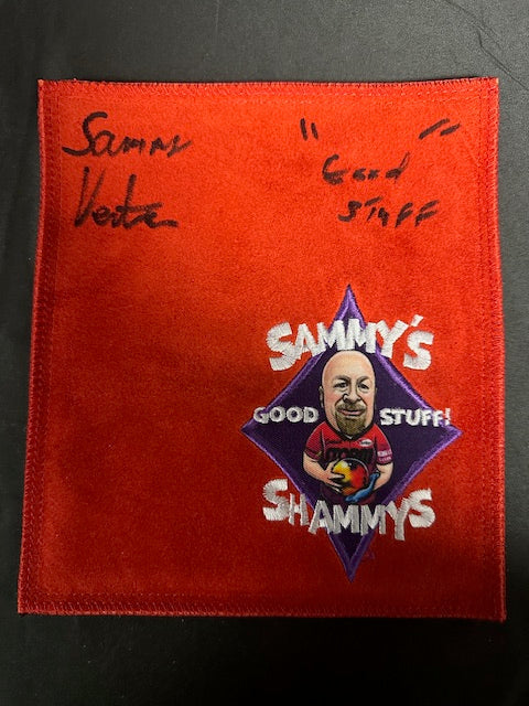 Sammy Ventura Signed/Inscribed Red Shammy