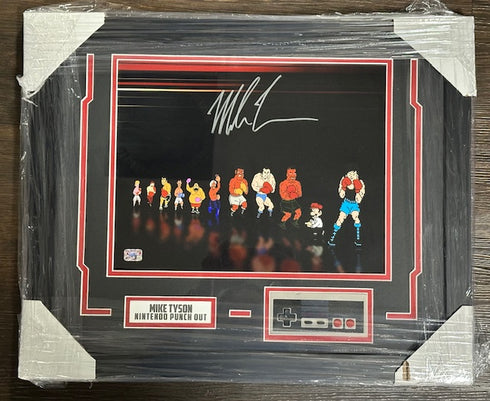 Mike Tyson Signed Framed 11x14 Nintendo Punch Out Photo Fiterman Sports COA