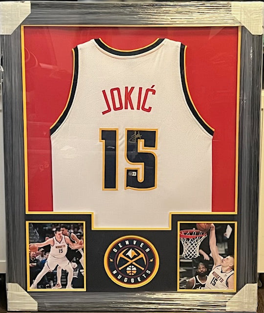 Nuggets Nikola Jokic Framed Jersey Beckett COA