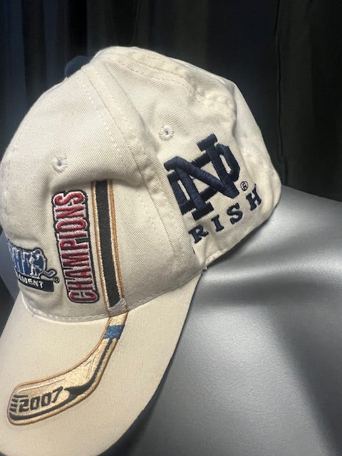Notre Dame CCHA 2007 Tournament Champions Strap Back Park Seven Sportswear Hat