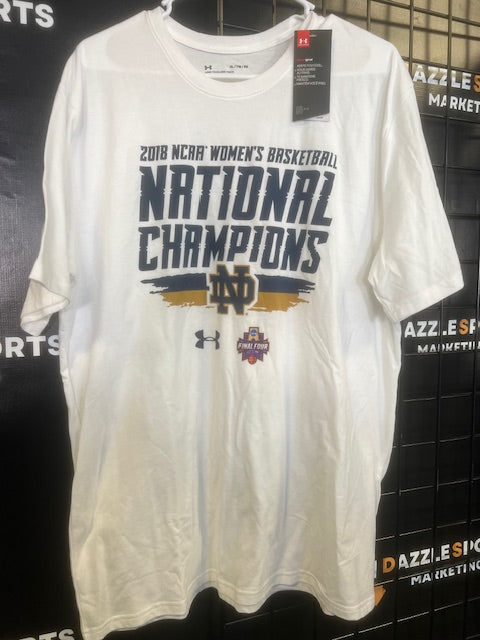 Notre Dame 2018 NCAA Women's Basketball Under Armour T-Shirt XL NWT
