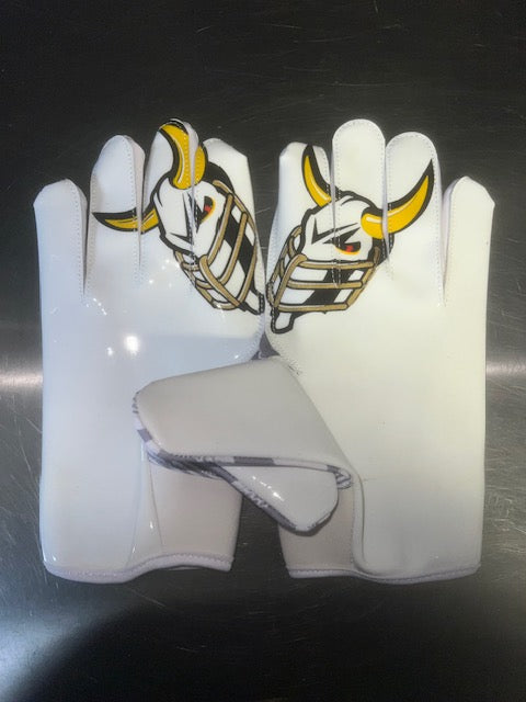 Harrisburg Stampede Goat Sports Football Gloves Size Medium