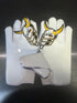 Harrisburg Stampede Goat Sports Football Gloves Size Large
