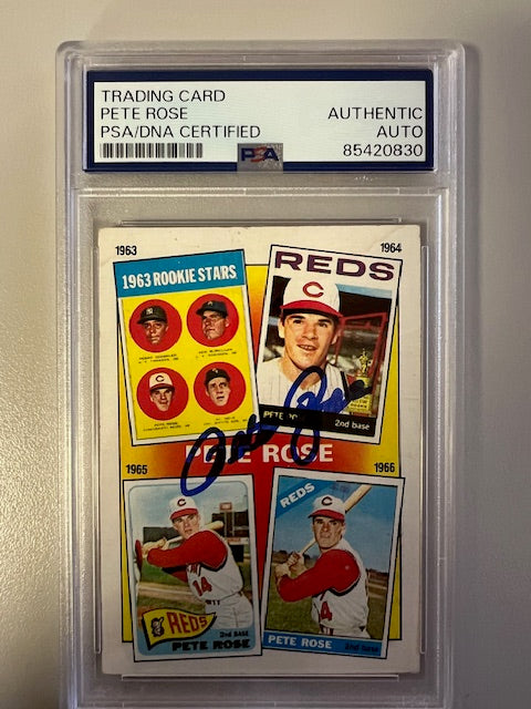 Cincinnati Reds Pete Rose PSA/DNA Authentic Auto Trading Card