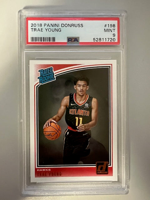 2018 Panini Donruss Trae Young #198 Mint 9 Trading Card