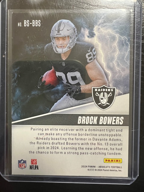 Las Vegas Raiders Brock Bowers Rookie Trading Card No. BS-BBS