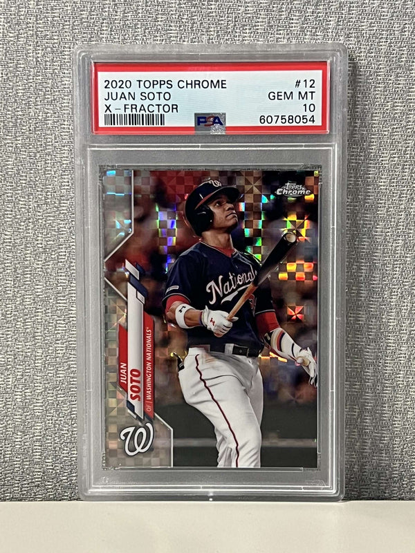 Juan Soto 2020 Topps Chrome X-Fractor PSA 10 Gem Mint